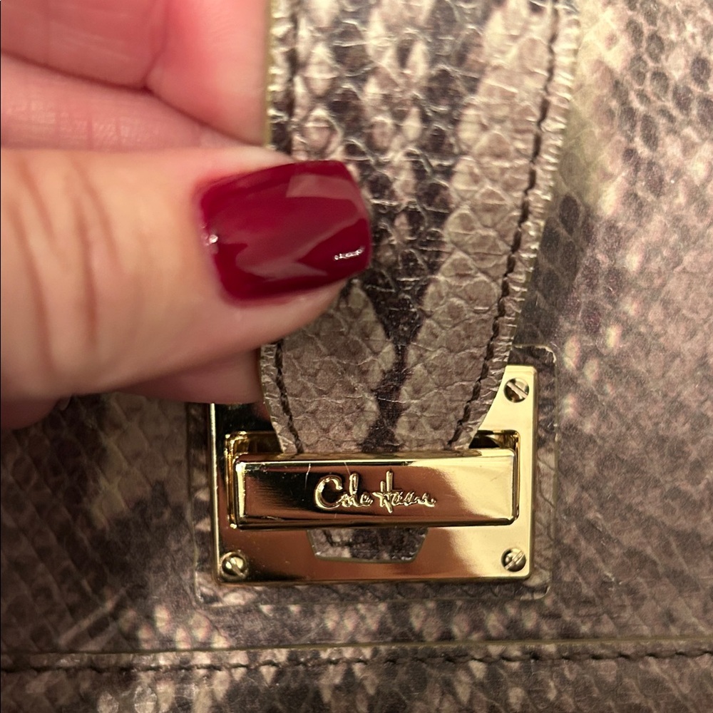 Classy & So Gorgeous Cole Haan Snakeskin Shoulder Bag
